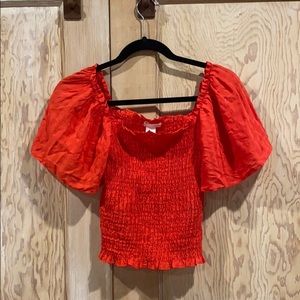 Red H&M shirt